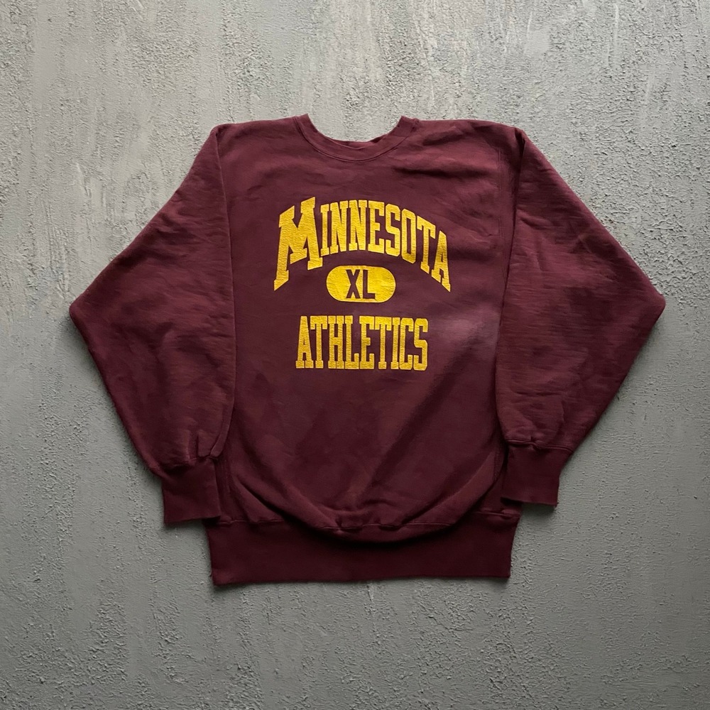 Vintage Minnesota Athletics Reverse Weave Sweatshirt Men XL Maroon 90s Champion